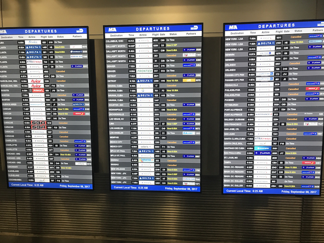 Florida air travel shuts down ahead of Hurricane Irma