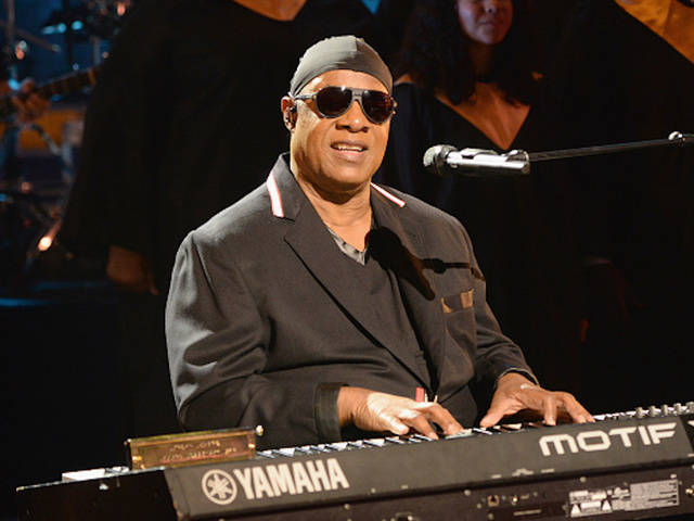 Stevie Wonder 'takes a knee' for America during his concert