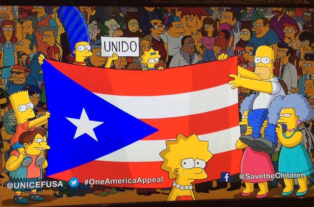 'The Simpsons' appeal for Puerto Rico aid