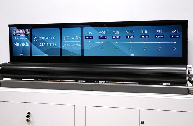 LG Display's 65-inch TV rolls up like wrapping paper