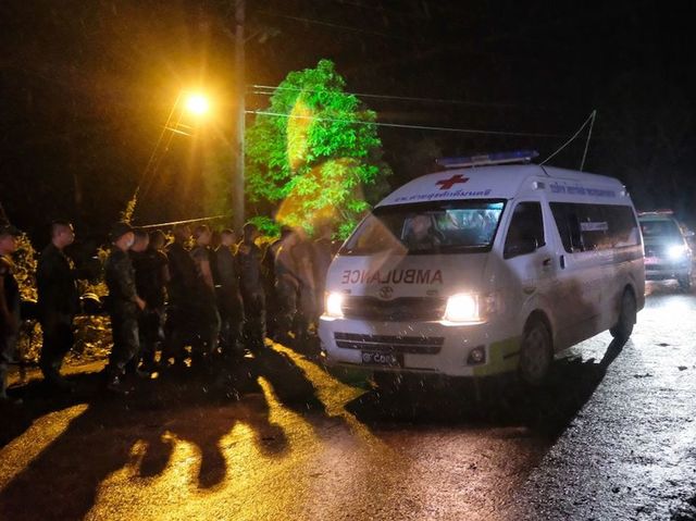 Thai cave rescue: First of the trapped boys emerge