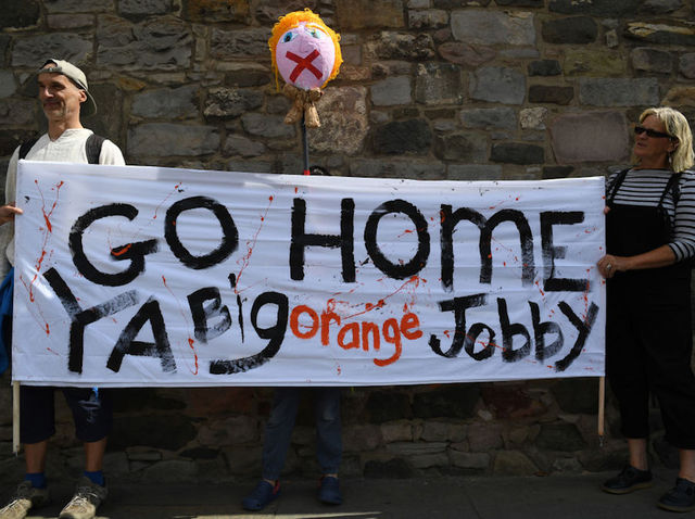 Photos: Scotland protests President Donald Trump's visit