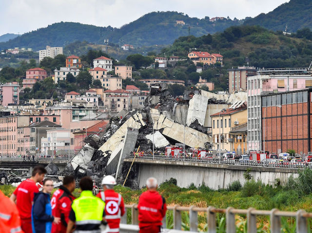 Photos: The Morandi Bridge collapse in Genoa, Italy